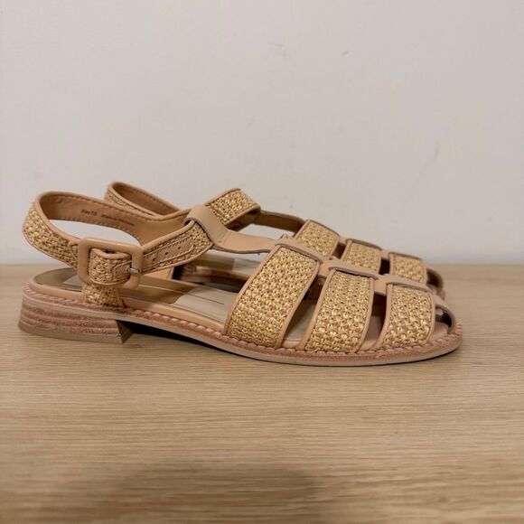 Dolce Vita Tan Woven Leather Fisherman Sandals 7.5. EUC - Picture 3 of 9